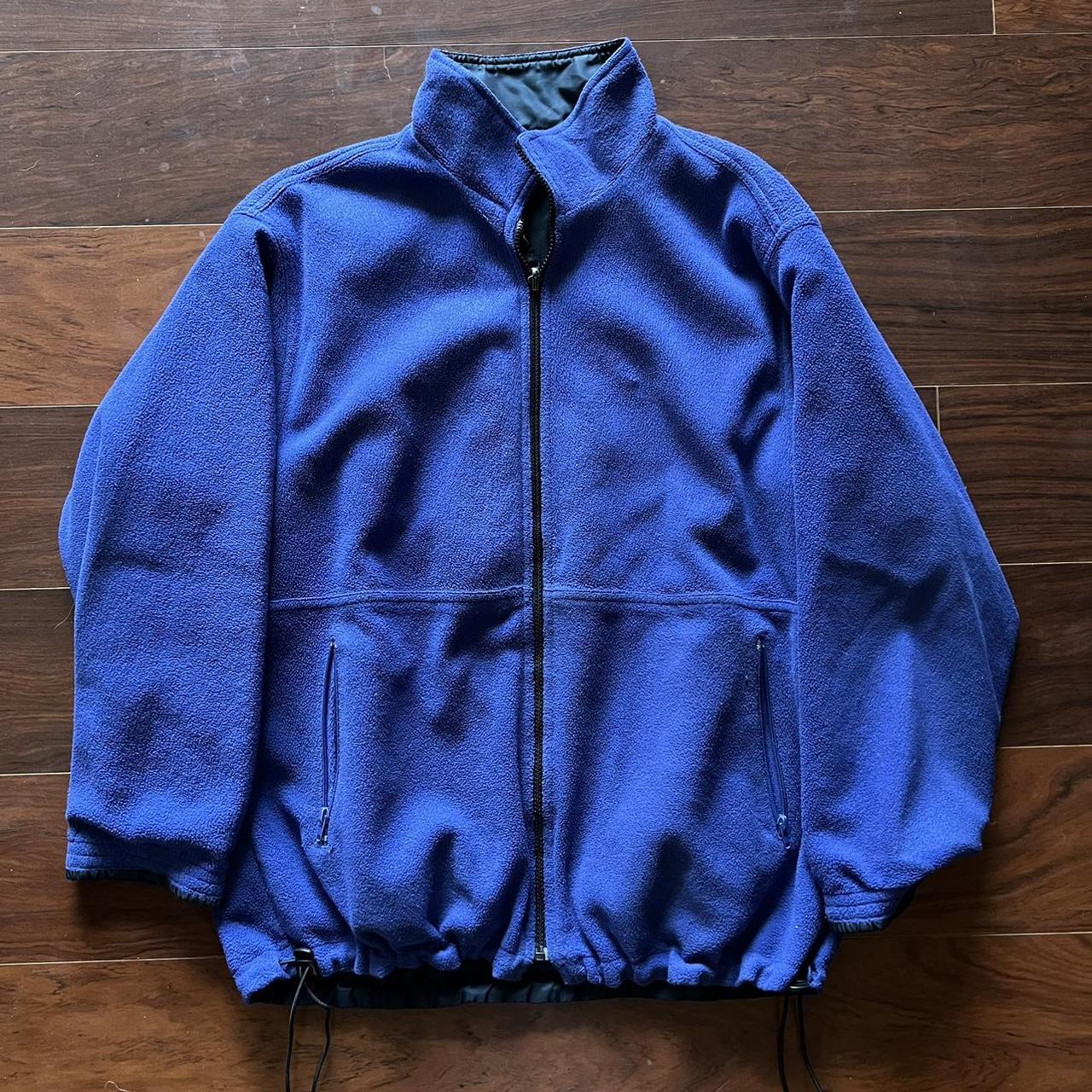 VTG 90s Reebok Sport Reversible Fleece Windbreaker. Depop
