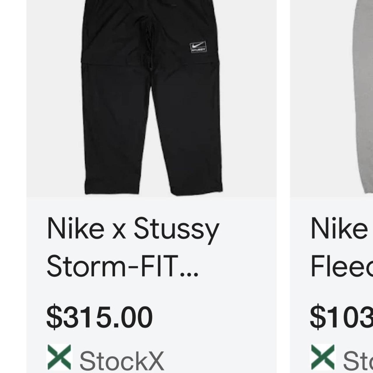 Nike Stussy storm fit track pants , Zips into shorts...