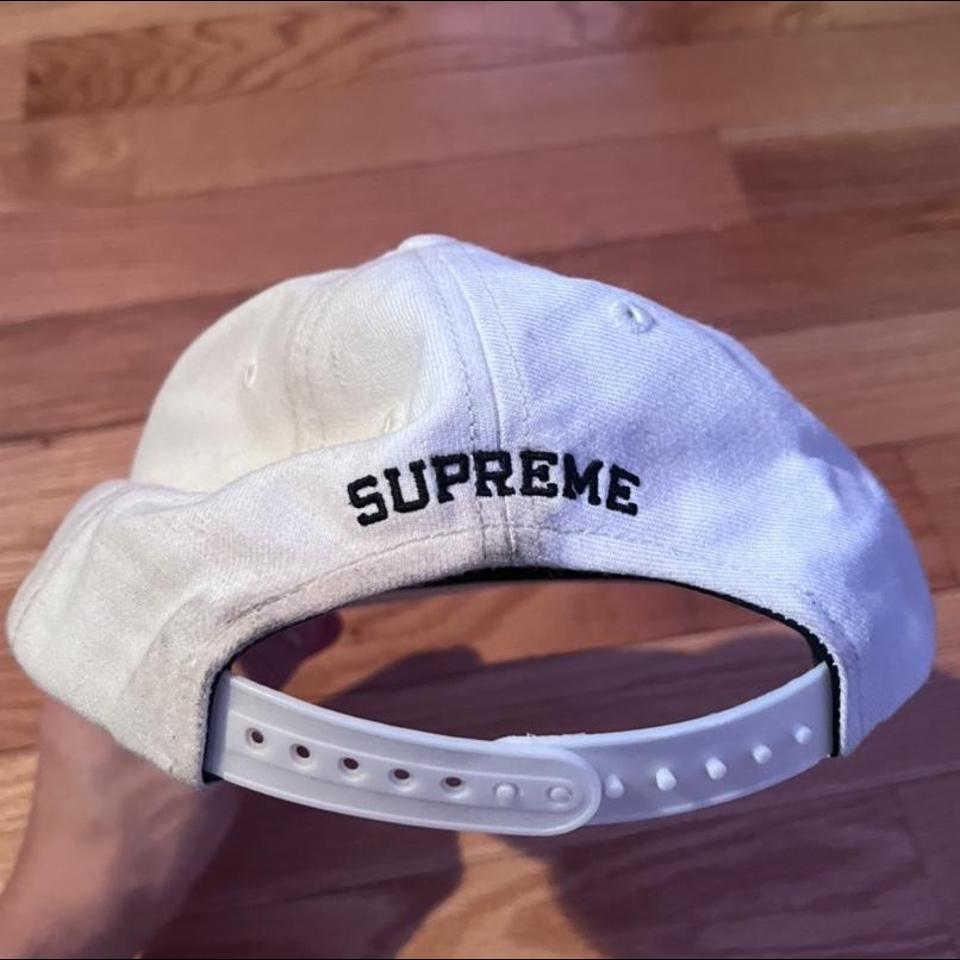 supreme beaded 6 panel hat kinda dirty but can wash... - Depop