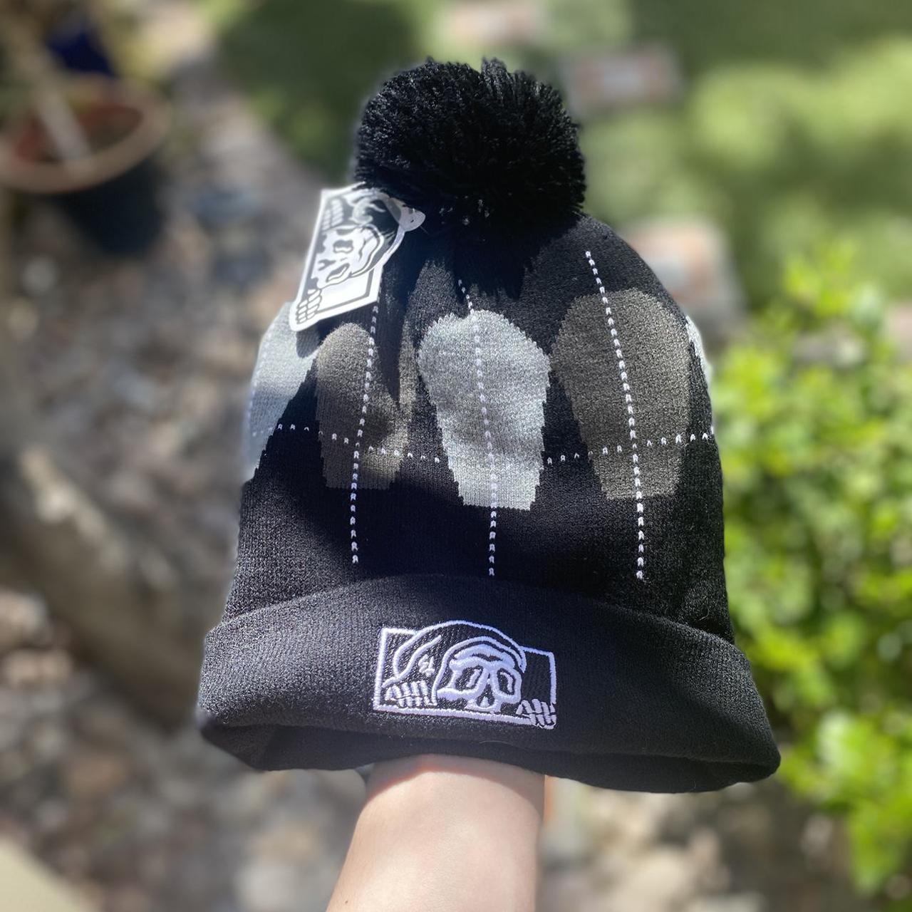 Zumiez Men's Black and White Hat Depop