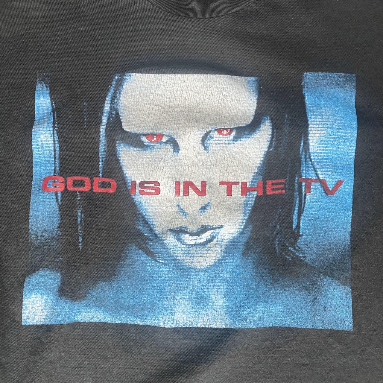 Vintage 1998 Marilyn Manson “God is in The TV” Band...