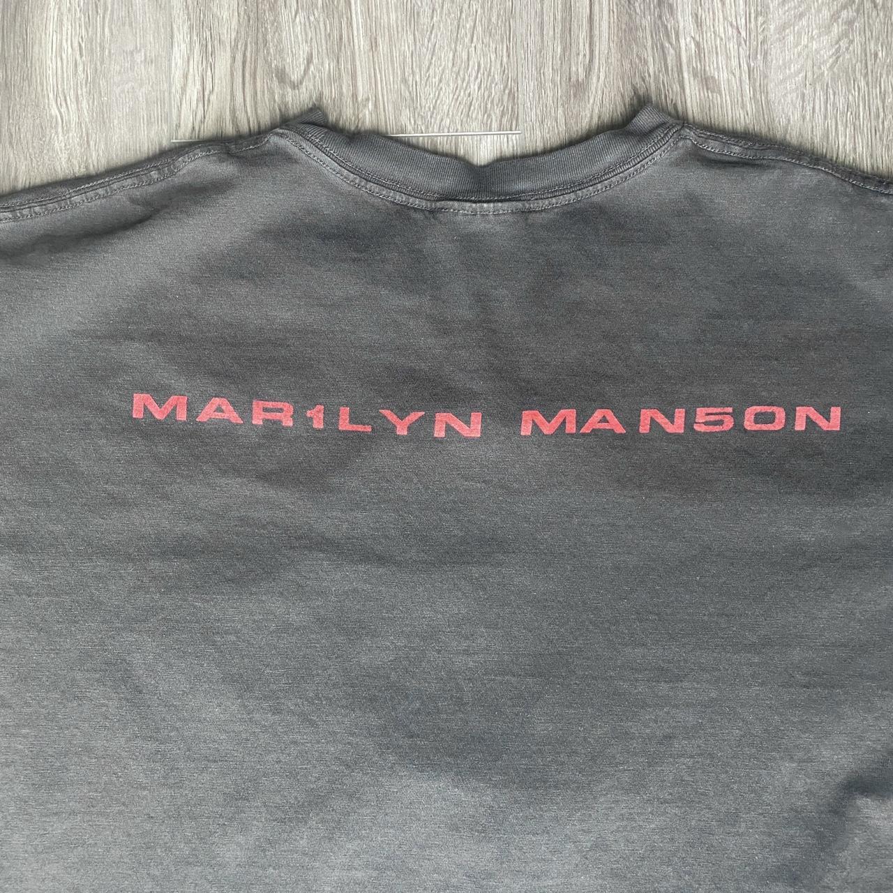 Vintage 1998 Marilyn Manson “God is in The TV” Band | Depop Vintage 1998 Marilyn Manson “God is in The TV” Band | Depop