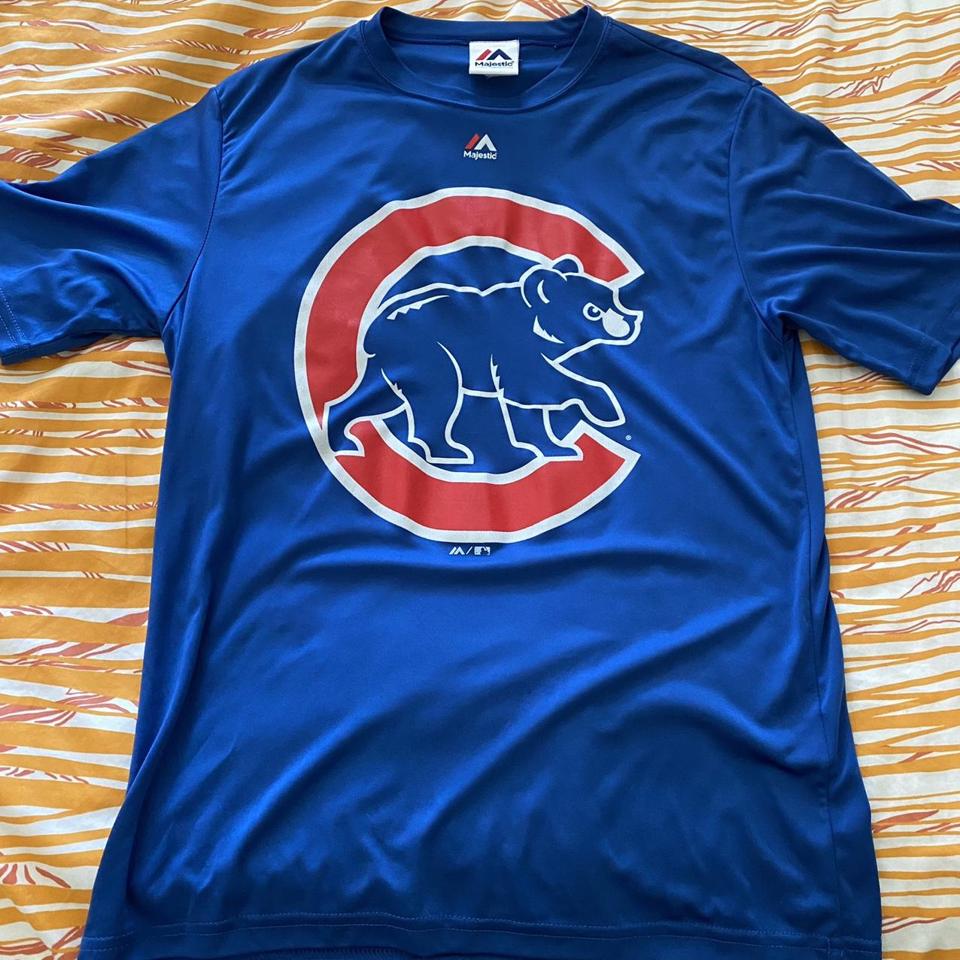 Majestic size large Chicago Cubs short sleeve shirt, - Depop