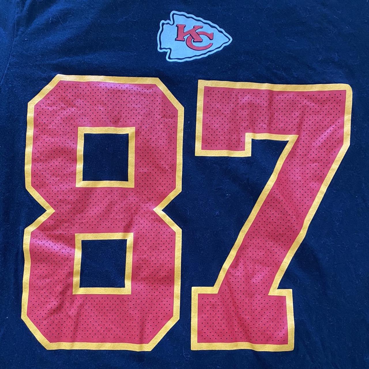 TRAVIS KELCE #87 JERSEY KANSAS CITY CHIEFS GREY - Depop