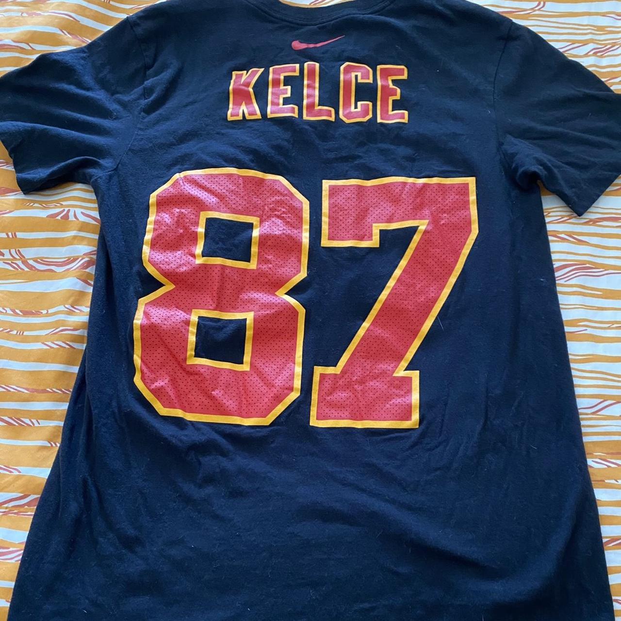 TRAVIS KELCE #87 JERSEY KANSAS CITY CHIEFS GREY - Depop