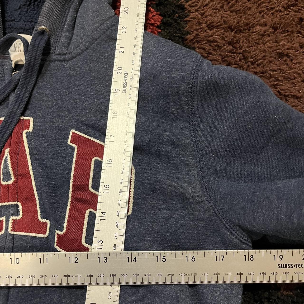 vintage y2k red centre Gap logo blue zip up hoodie... Depop