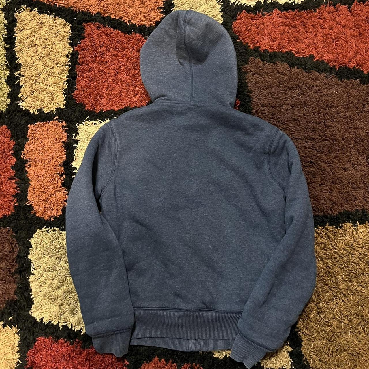 vintage y2k red centre Gap logo blue zip up hoodie... Depop