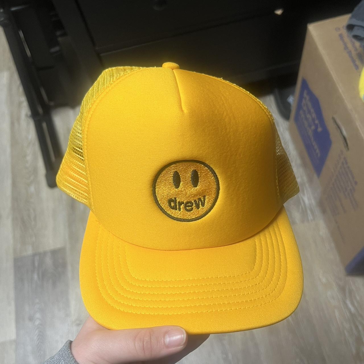 Drew House yellow trucker hat One size Has never... Depop