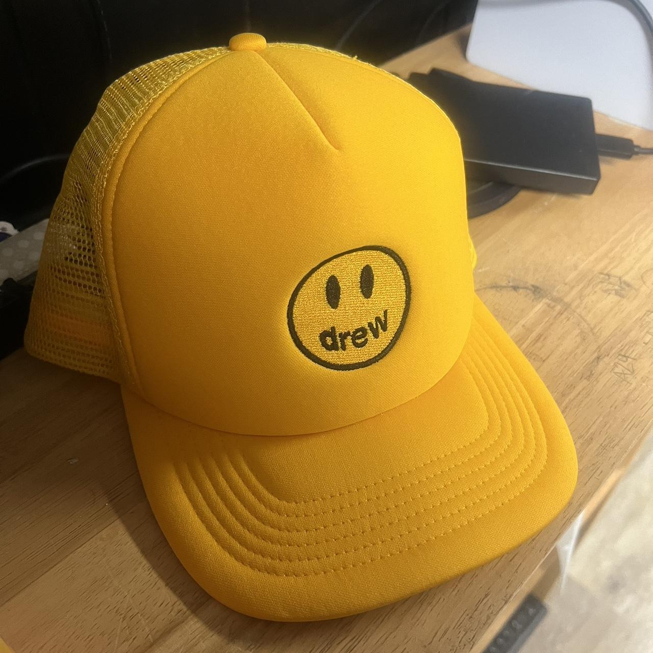 Drew House yellow trucker hat One size Has never... Depop