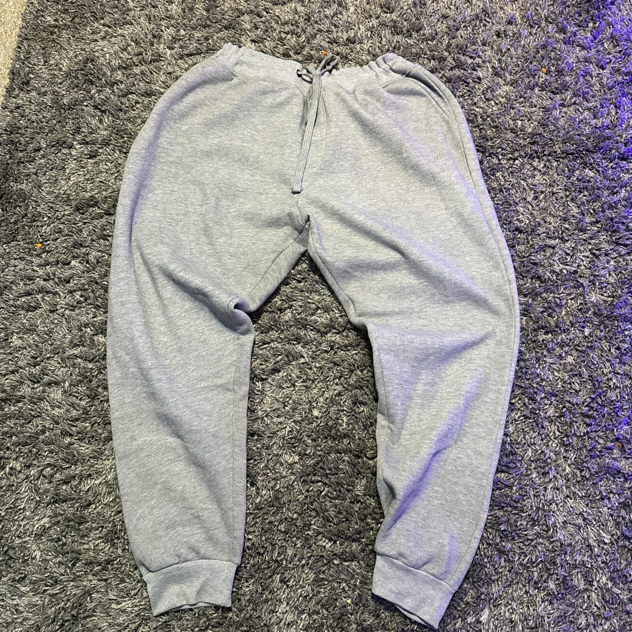 grey baggy sweat pants - Depop