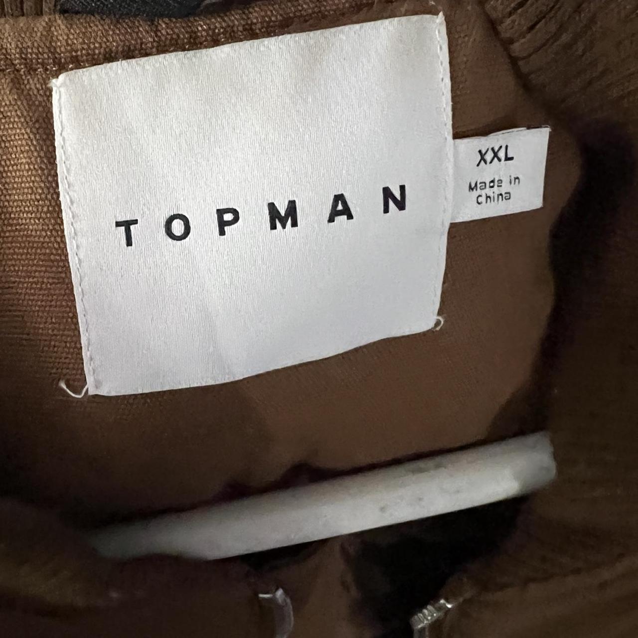 Topman Men's Brown Gilet | Depop