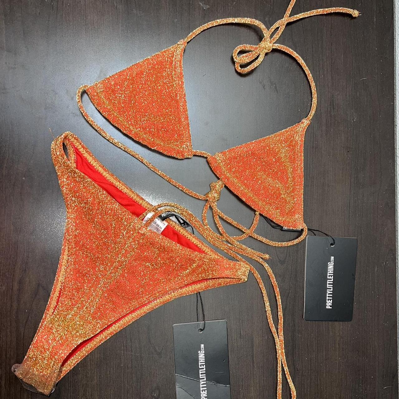 Womens Orange Bikinis And Tankini Sets Depop