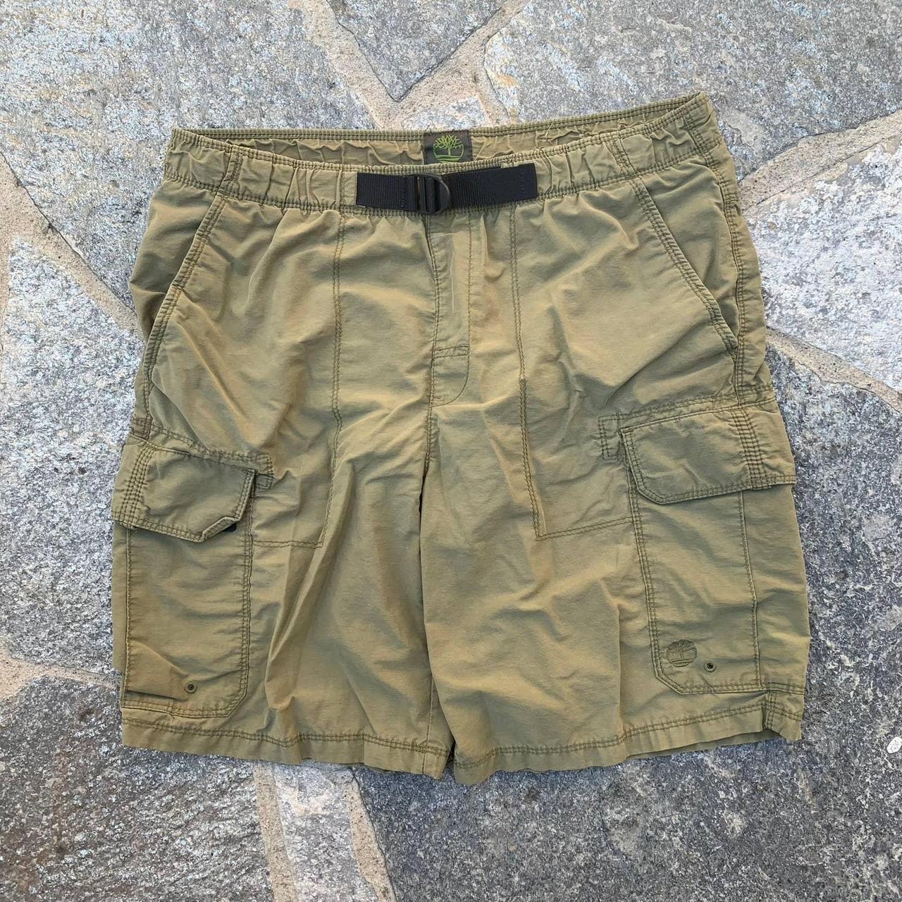 Timberland Nylon Mesh Cargo Shorts Medium Belt - Depop