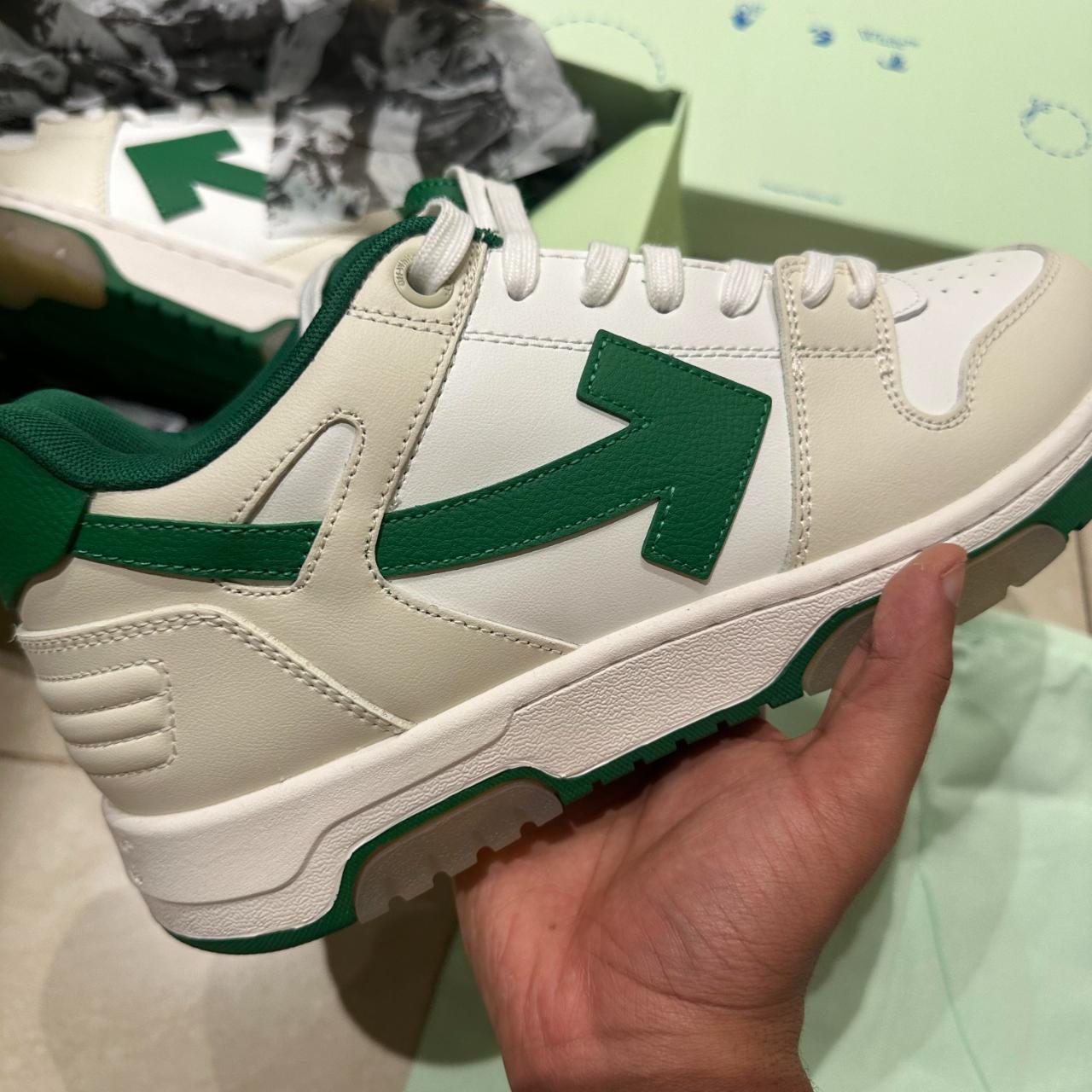 OFF-WHITE OUT OF OFFICE White & Green Brand New... - Depop