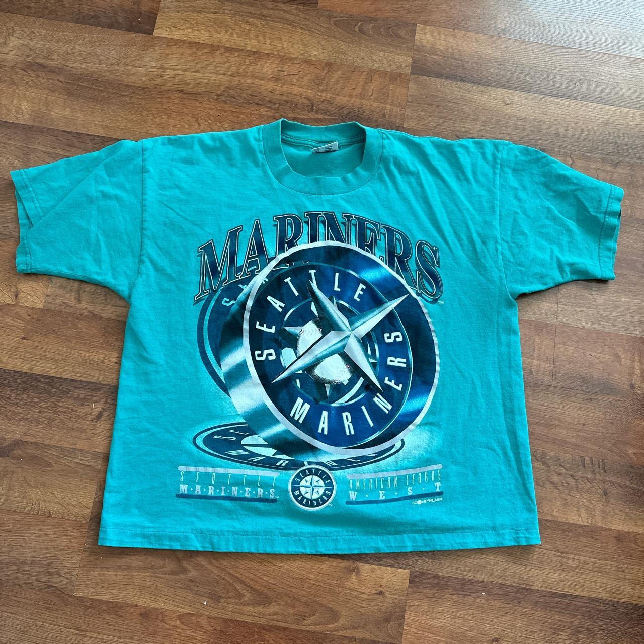 Navy blue Seattle Mariners Graphic Tee. Great - Depop