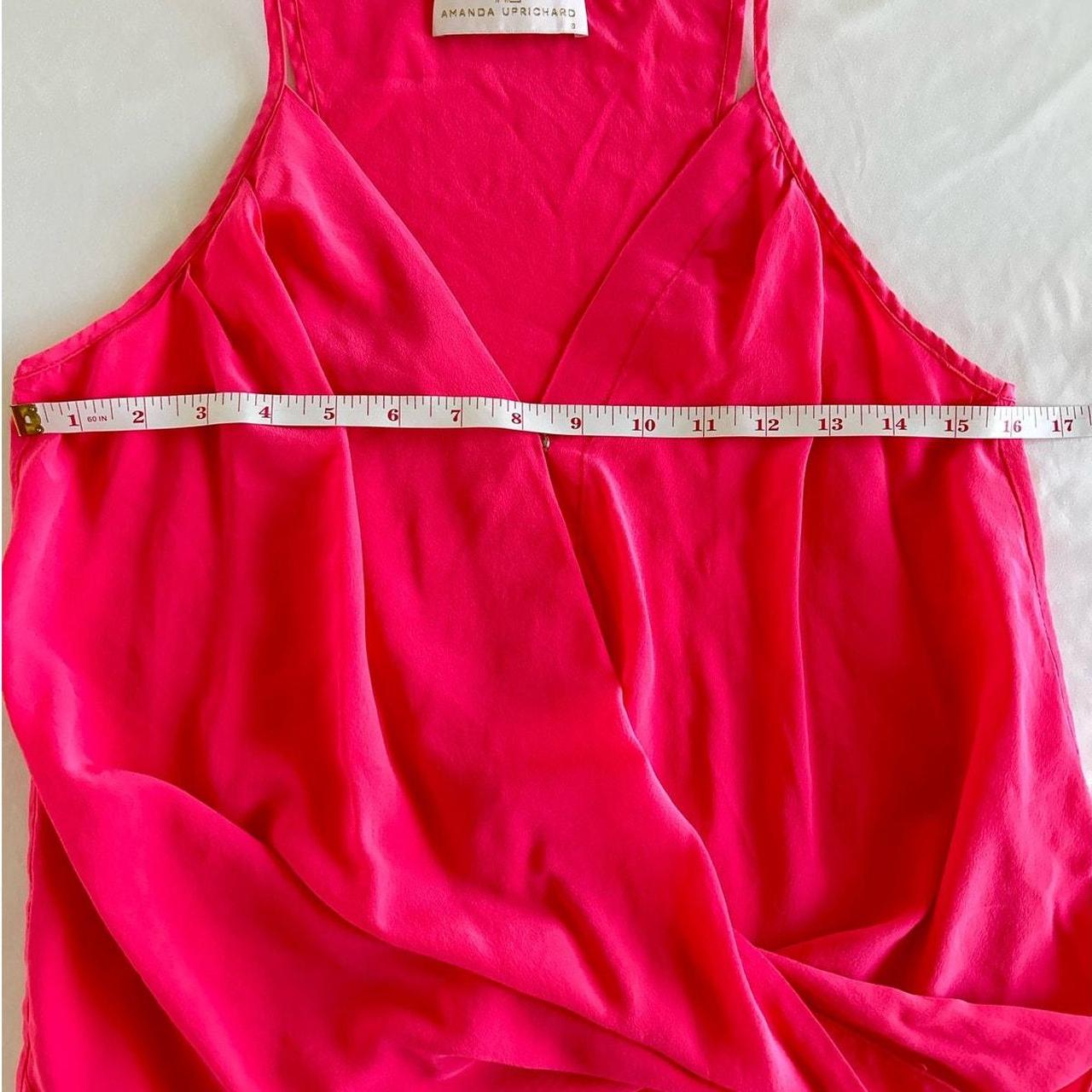 Amanda Uprichard Revolve Silk Crossover Pink Halter... | Depop, image size:1280x1280