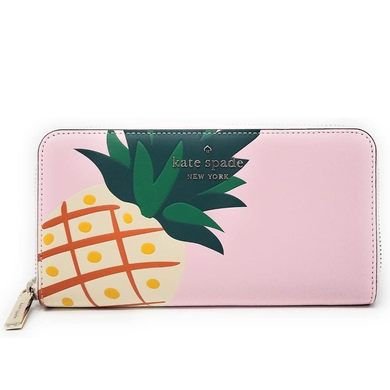 Kate Spade PXRU8938 By The Pool Leather 3D Pineapple Bag Clutch WOOD Brown  NWT | eBay