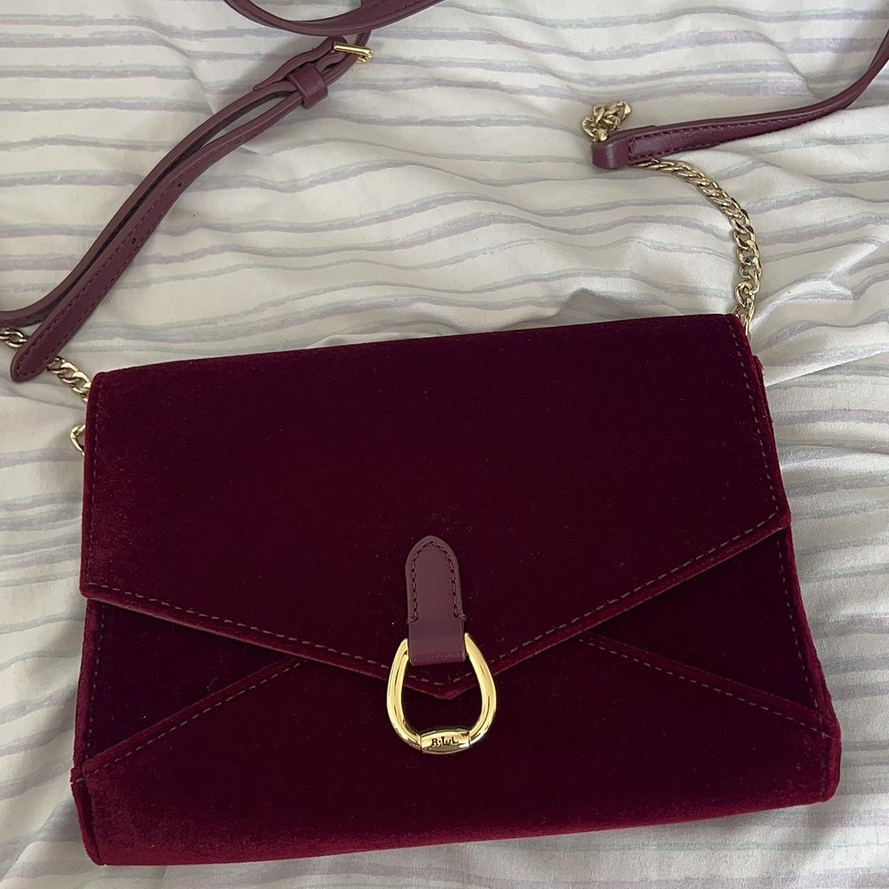 Lauren Ralph Lauren Burgundy Velvet Bennington Depop