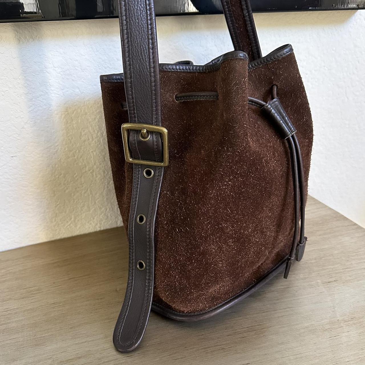バッグ Vintage Coach Berkeley Drawstring brown Vintage Coach 9012 Berkeley Drawstring Bucket | Depop
