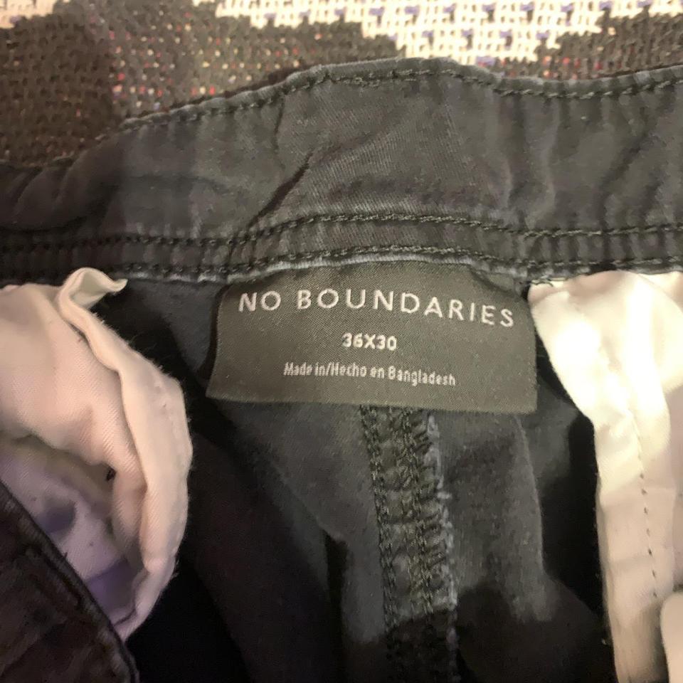 No boundaries cargo pants, draw strings on bottom - Depop