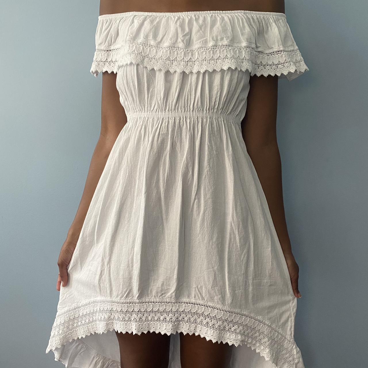 AMERI VINTAGE MY TORSO DRESS ホワイト Ameri（アメリ）の「MY TORSO DRESS（デニムパンツ）」 - WEAR