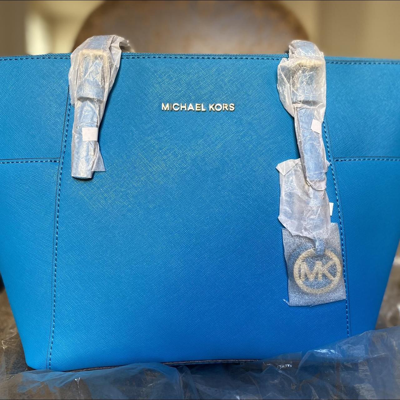 Brand new authentic Blue Michael Kors leather purse