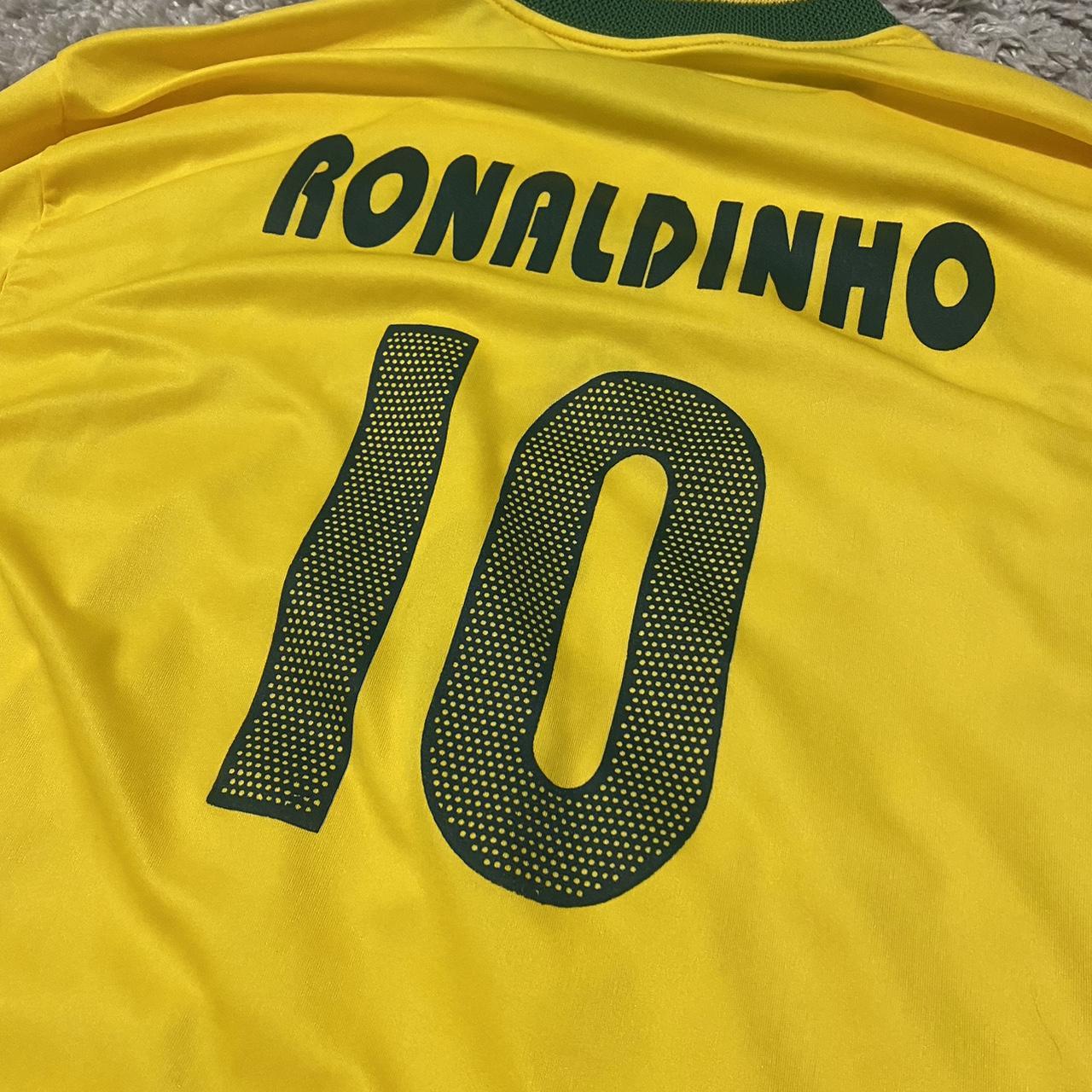 Vintage Nike Brasil Ronaldinho Shirt - Depop