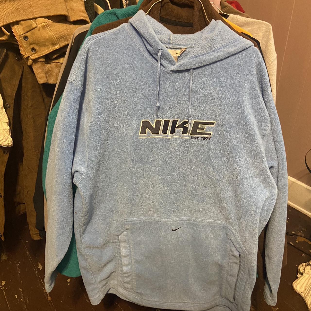 Vintage 2000’s silver tag nike hoodie (Great... - Depop