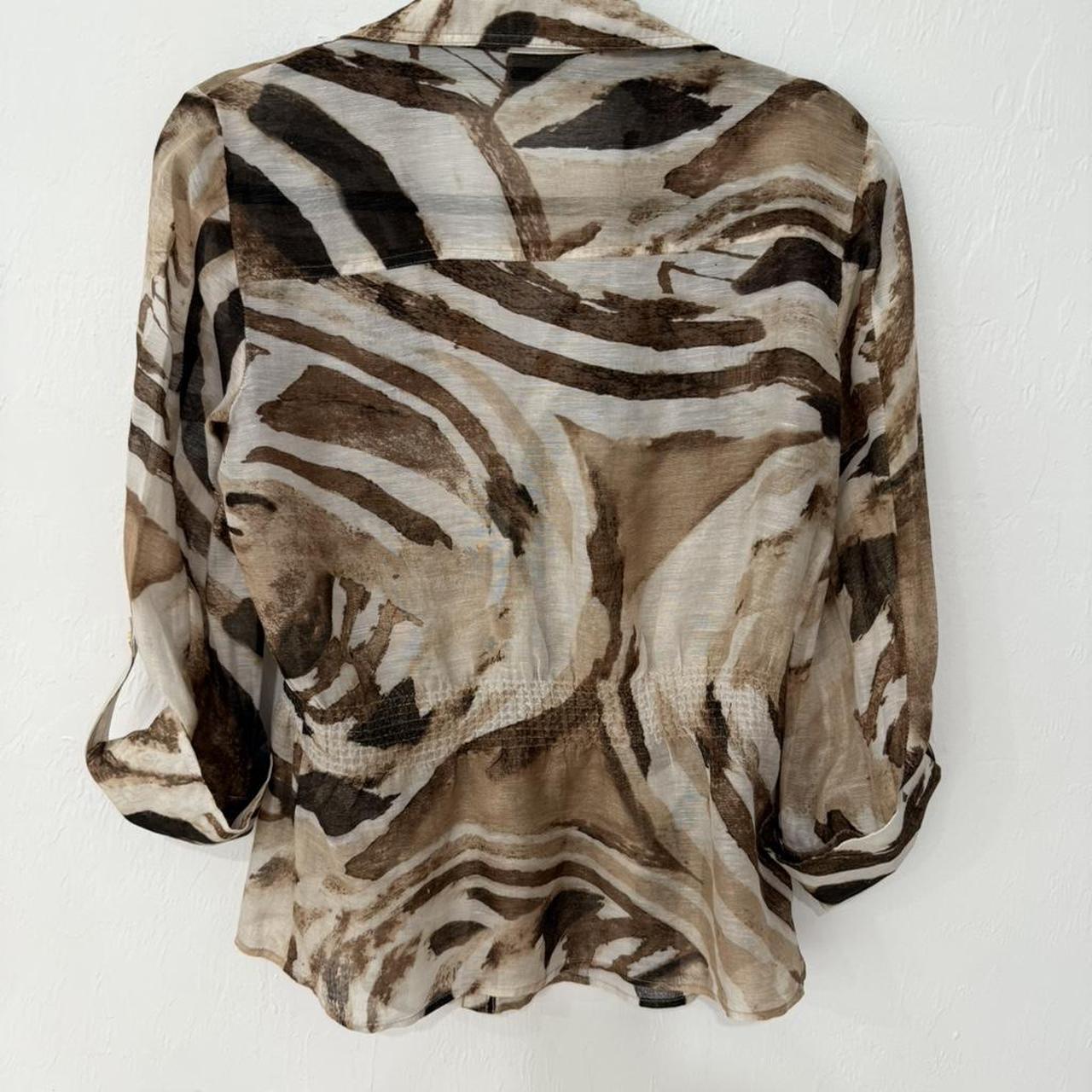 Cache Women's Blouse - Brown/Multi - M – Cache Sa… - image 3