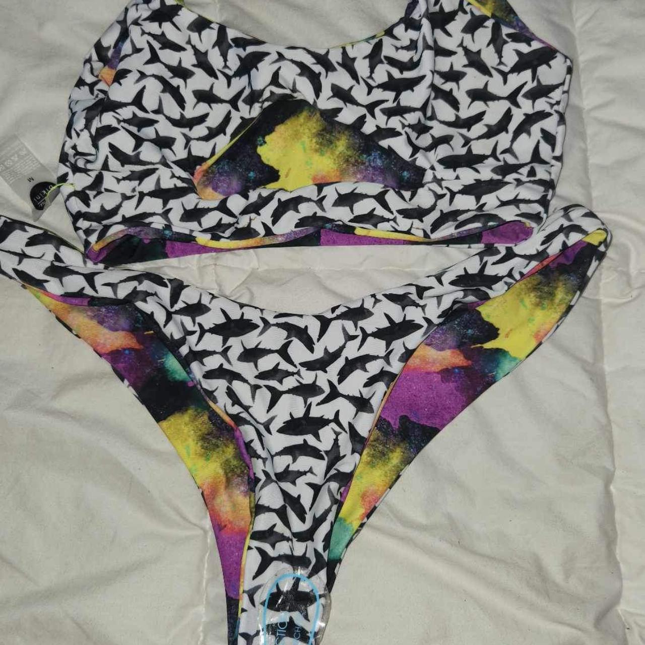 Moana bikini shark special edition Size M Cheeky... - Depop