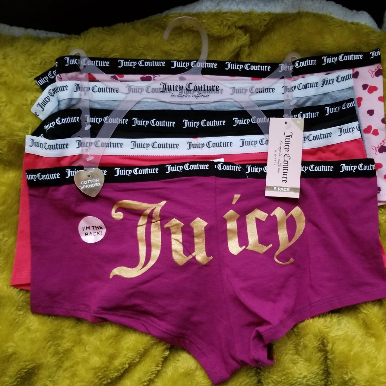 Juicy Couture boy shorts 5 pk NWT, Brand new with
