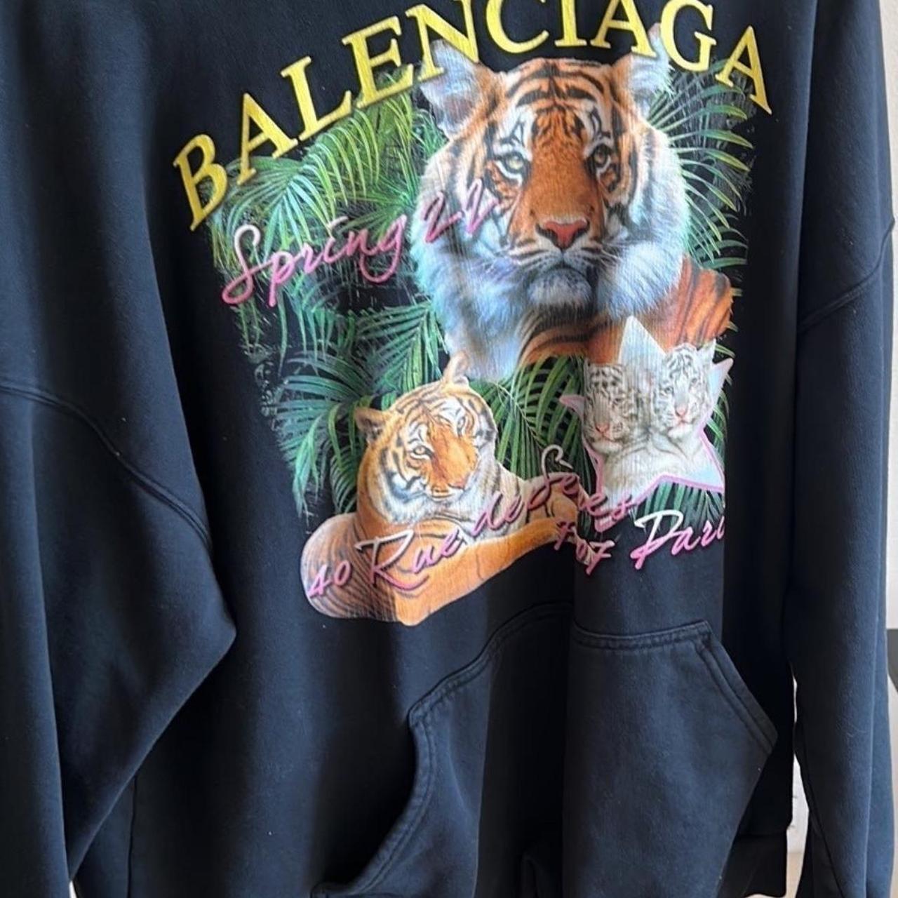 Balenciaga tiger hoodie SIZE: UNISEX | Depop