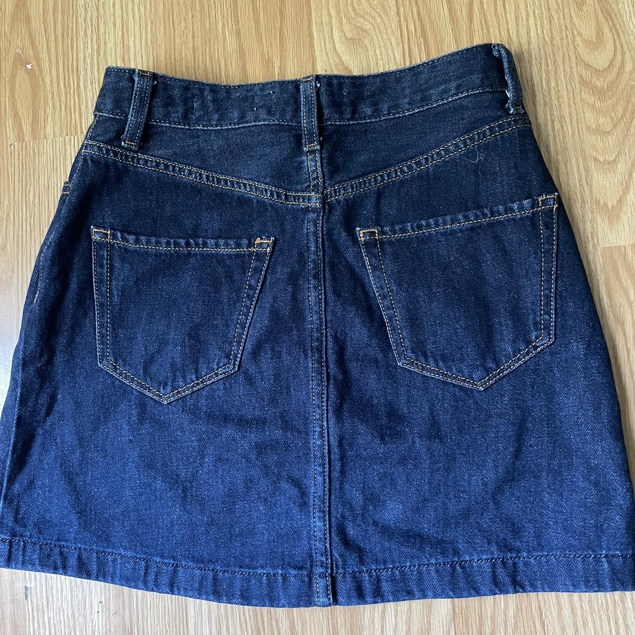Hollister Co. Women's Navy Skirt | Depop