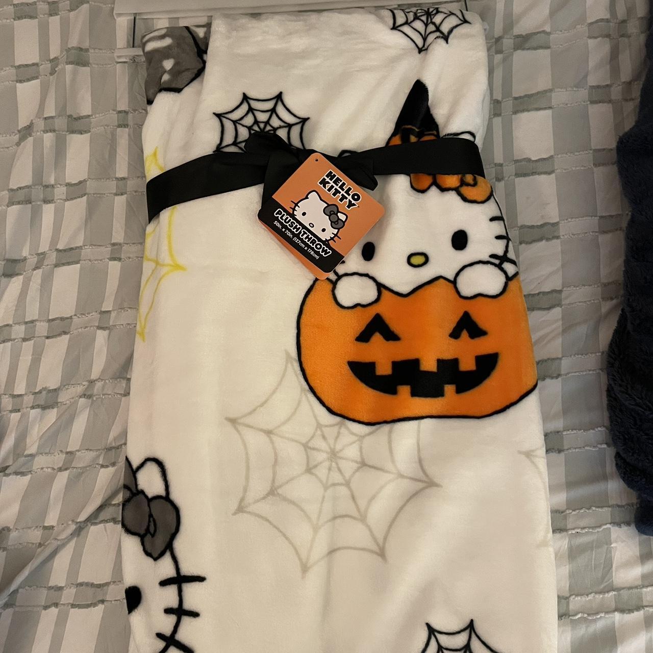 Hello Kitty Halloween Plush Blanket Depop