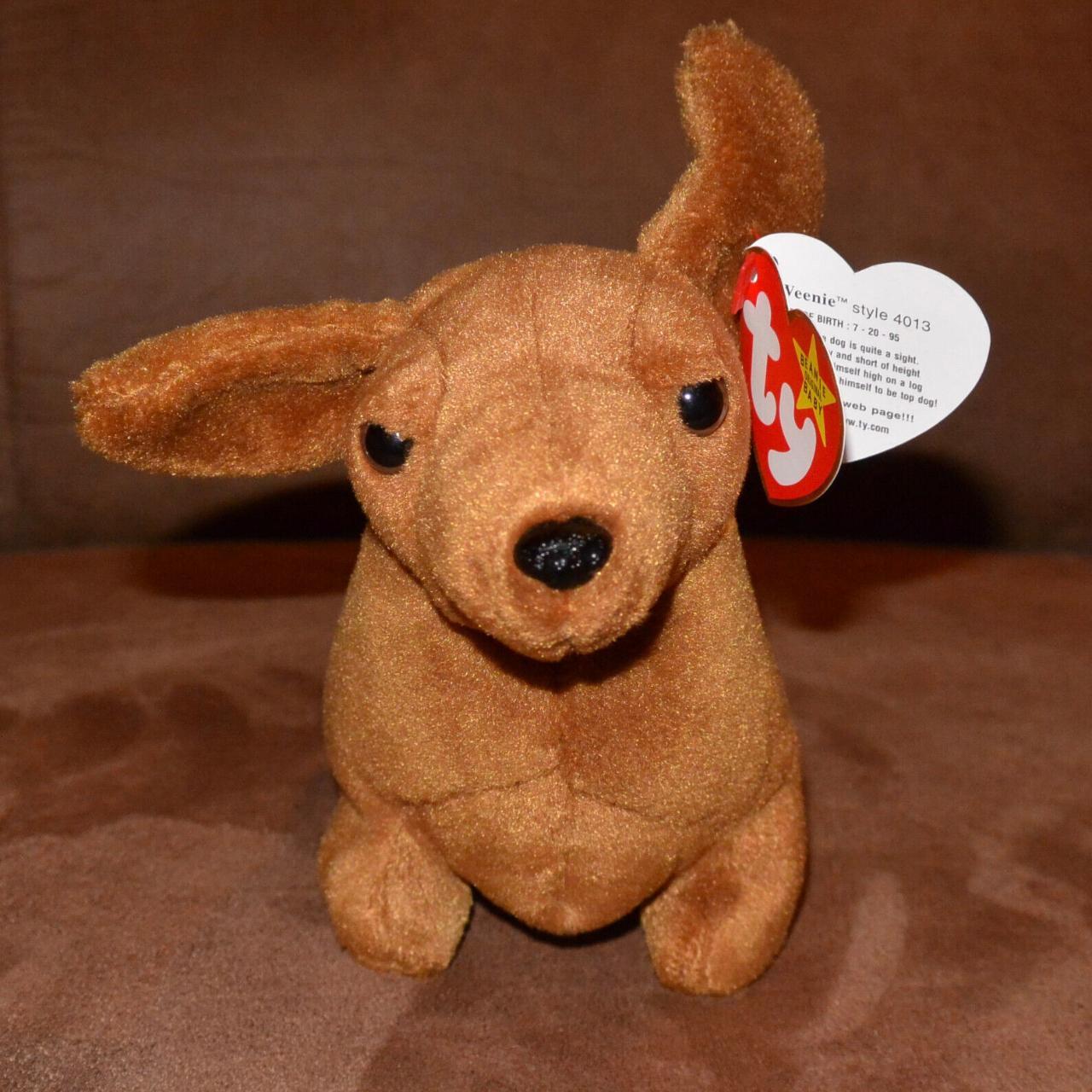 TY Beanie BABY Weenie the Dachshund Tag Errors Depop