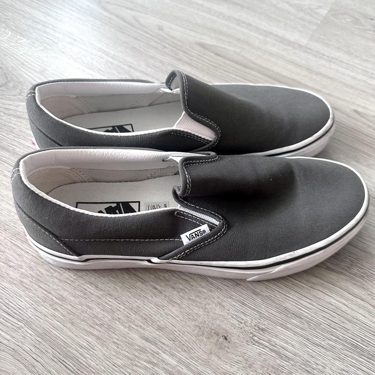 Vans Women's Grey and White Footwear | Depop