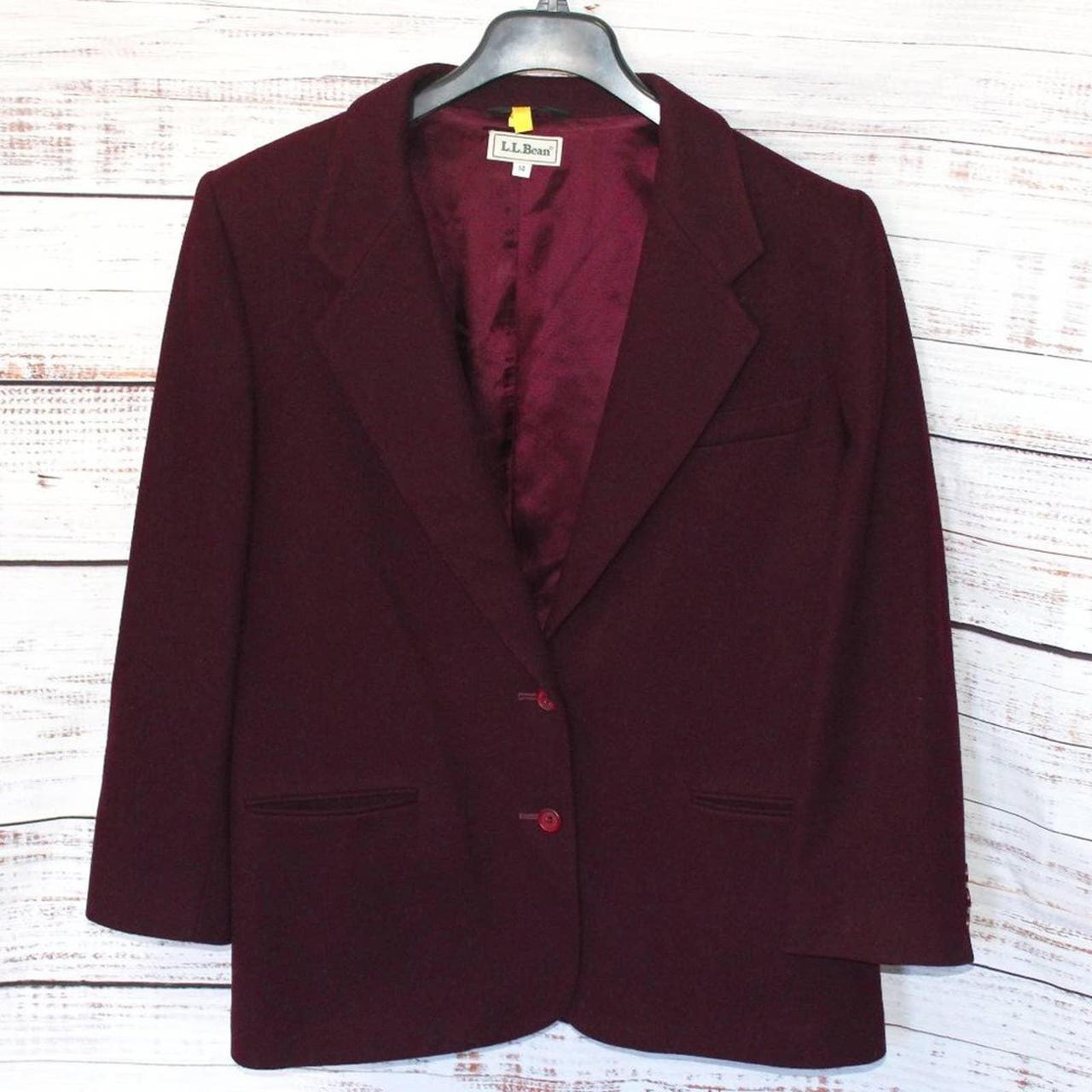 L.L. Bean Wool Blend Blazer Women's Suit Jacket...