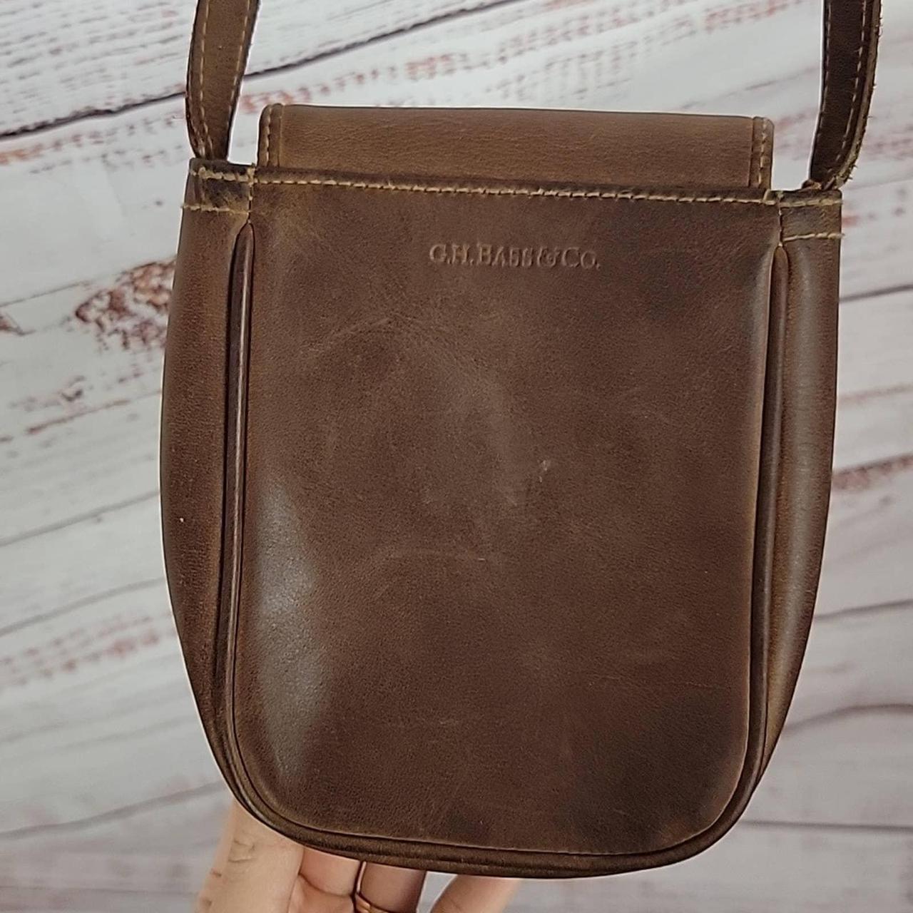 Buy Vintage 90s Picard Leather Crosbody Bag Small Brown Crossbody