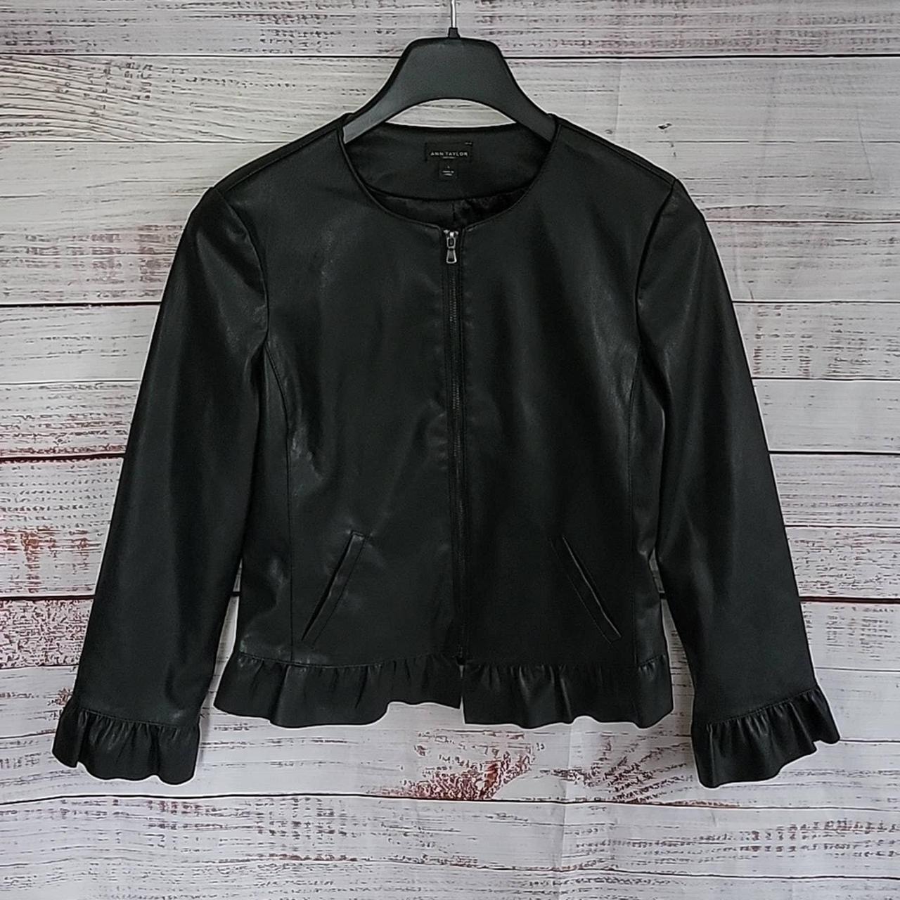 Ann taylor black on sale jacket