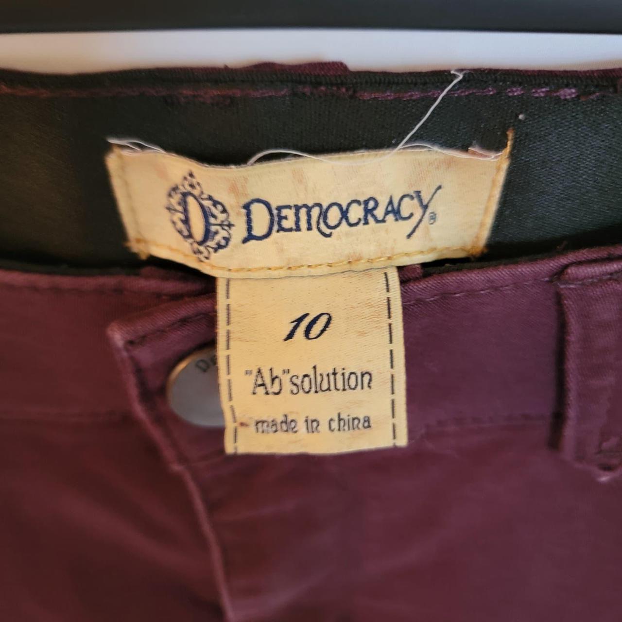 Democracy Ab Solution Booty Lift Dark Blue Jean Sz - Depop