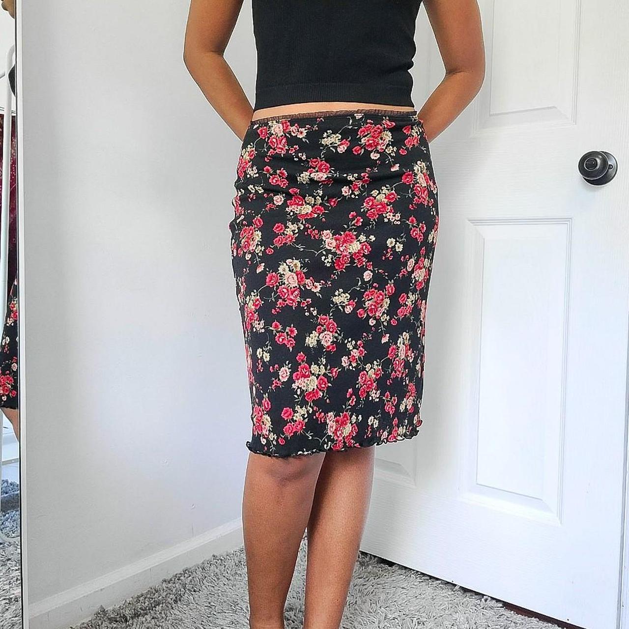 Floral pencil skirt clearance 90s