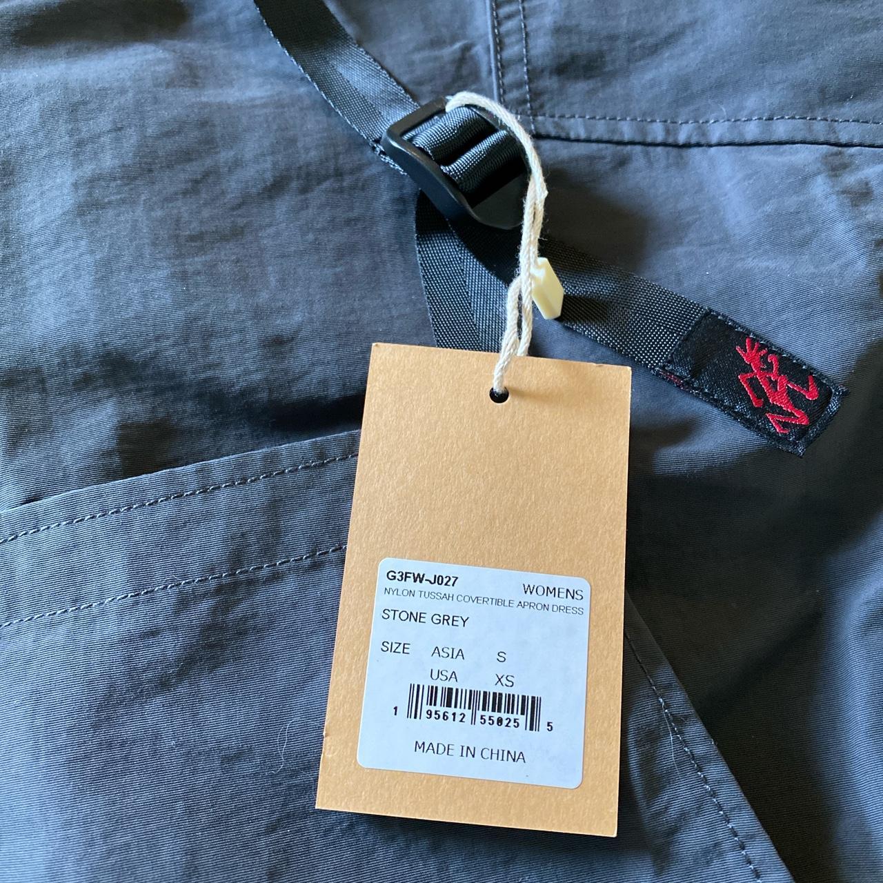 Gramicci Nylon Tussah Convertible Apron Dress- Stone | Depop