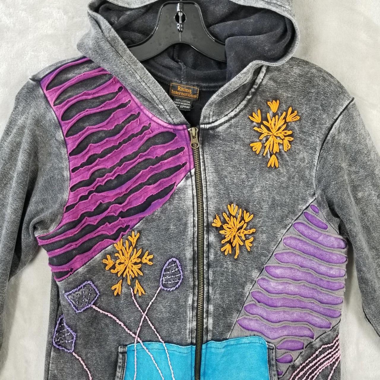 Women's Jacket - Multi - M – Patchwork Hippie Jac… - image 6