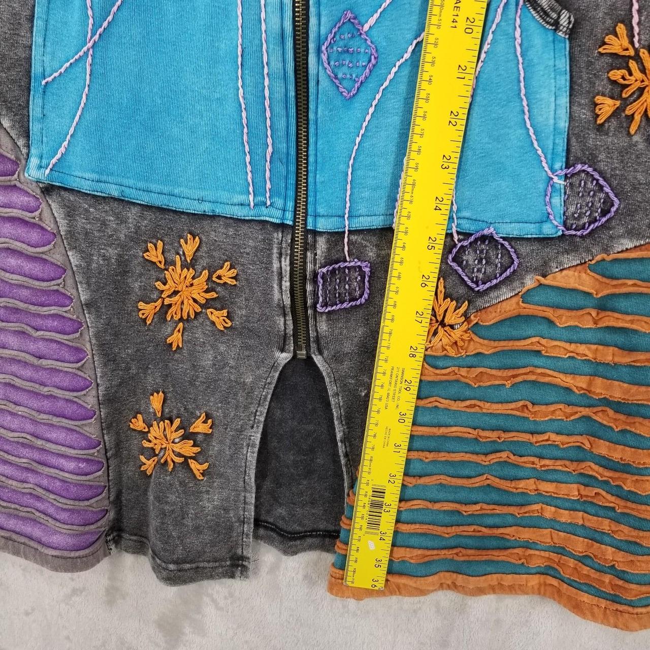 Women's Jacket - Multi - M – Patchwork Hippie Jac… - image 4