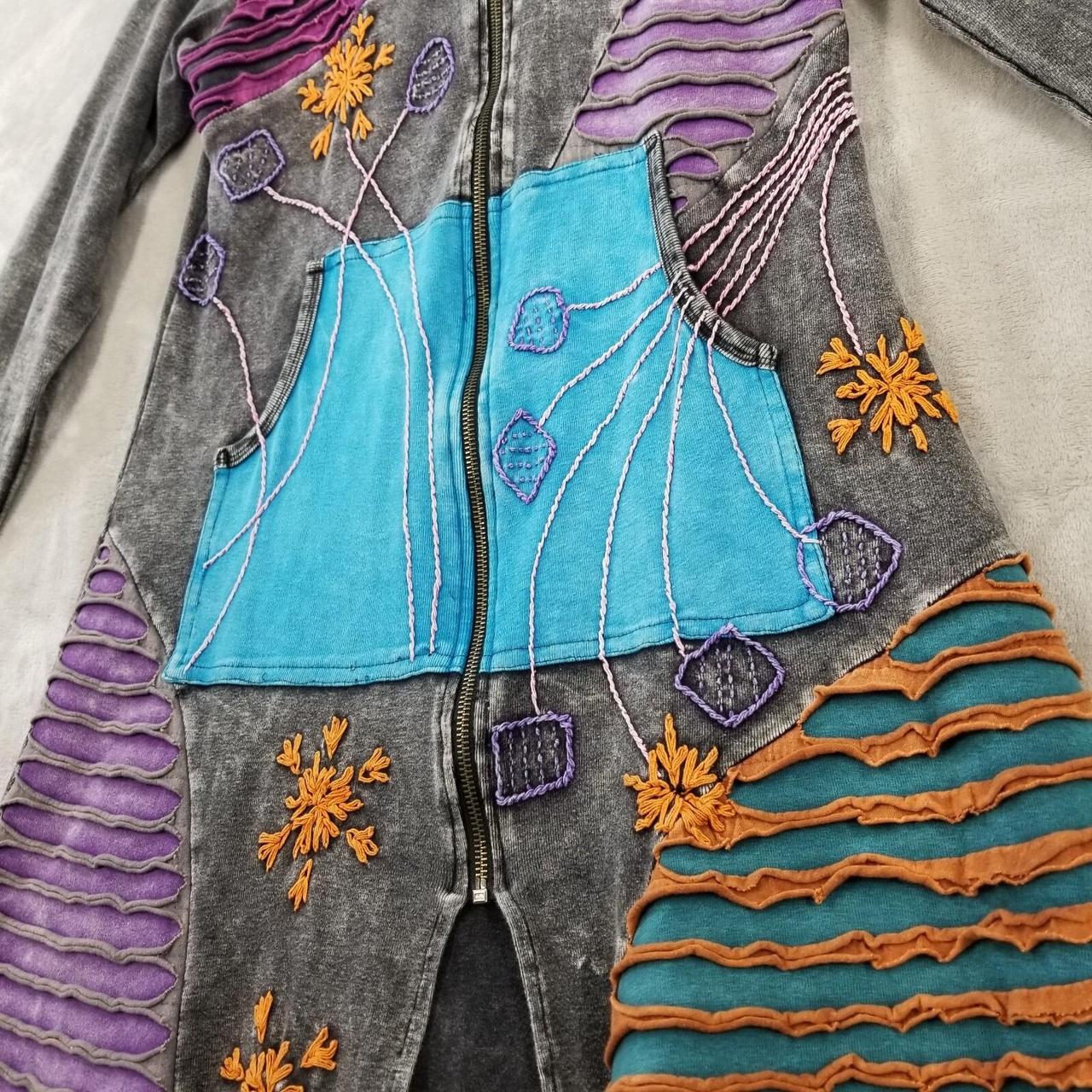 Women's Jacket - Multi - M – Patchwork Hippie Jac… - image 7