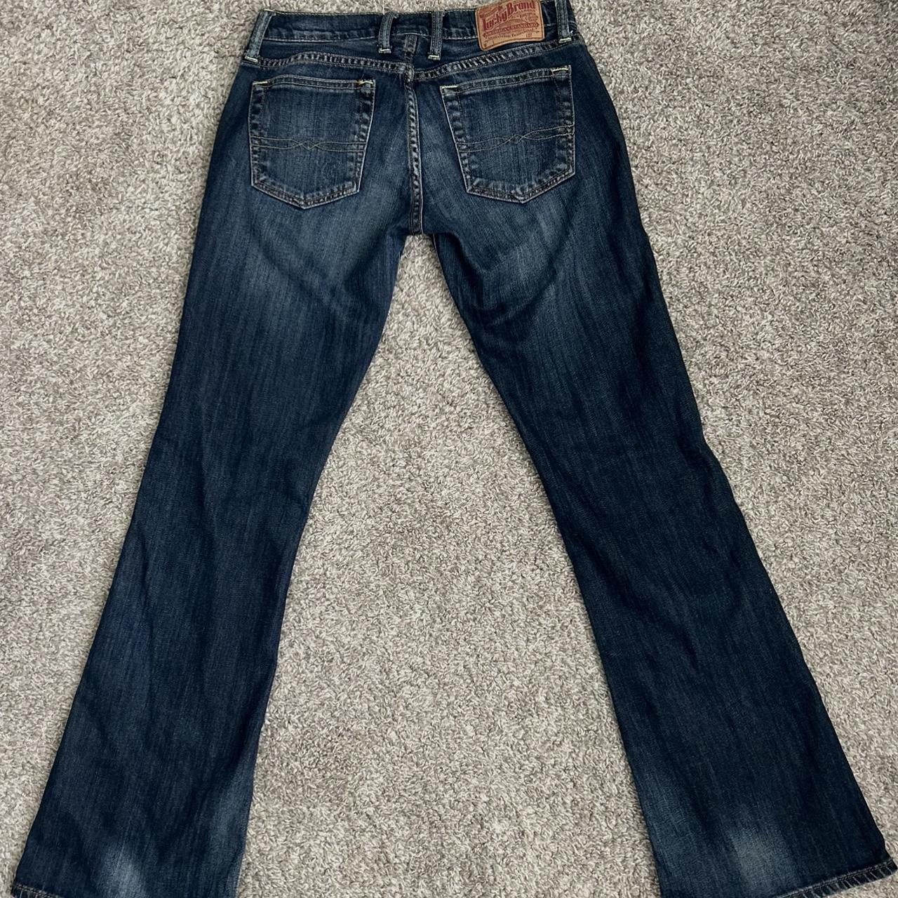 Vintage Lucky brand flare jeans used waist 28 length... - Depop