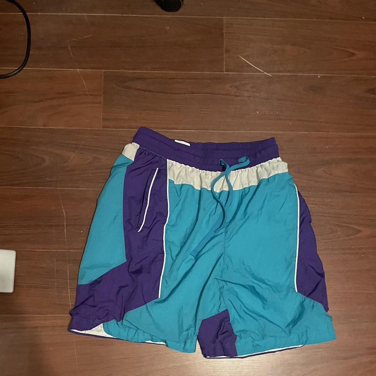 Men's Purple And Blue Shorts 