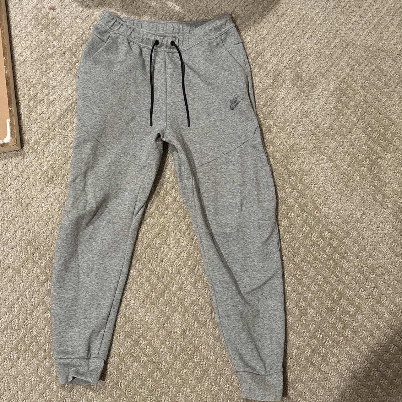 Gray Nike tech fleece pants size medium - Depop