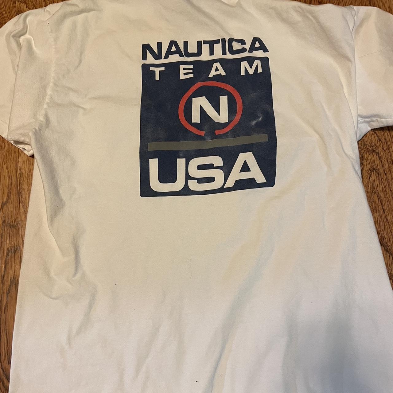 Nautica team nautica usa pocket tee Size L made in... - Depop