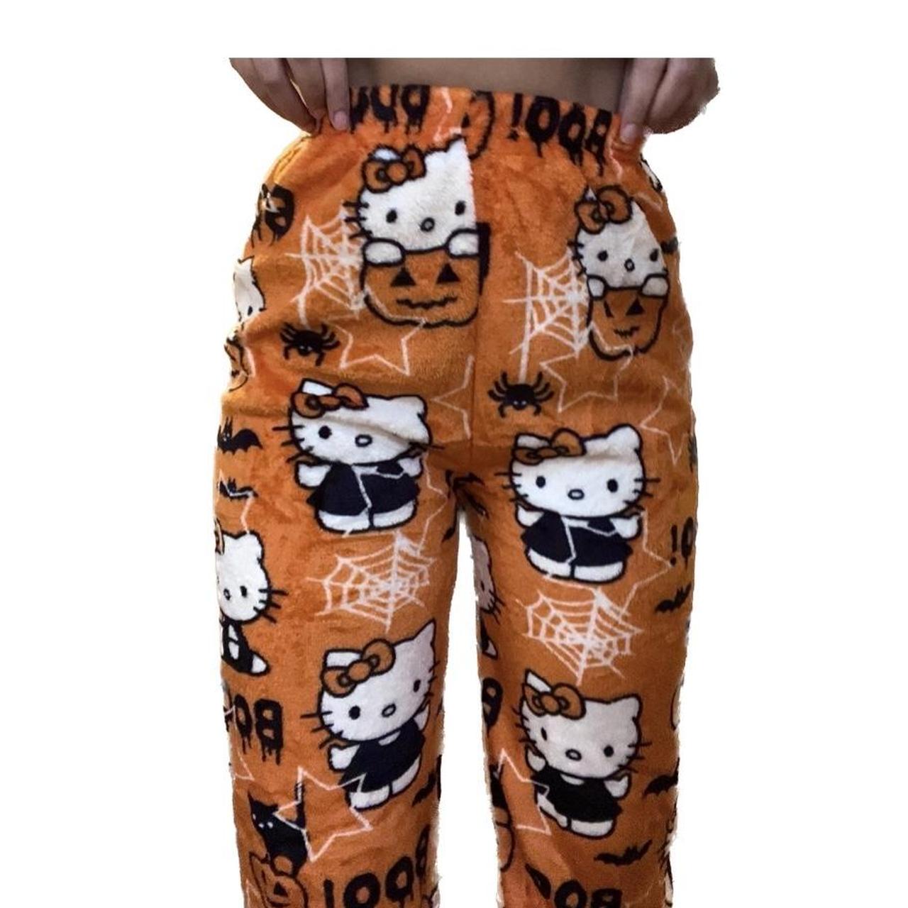 Hello Kitty Halloween Pajama Pants 🎃 Size XL but... Depop